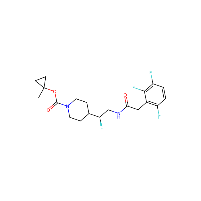 (1-methylcyclopropyl) 4-[(1S)-1-fluoro-2-[[2-(2,3,6-trifluorophenyl)acetyl]amino]ethyl]piperidine-1-carboxylate, GPR119 的激动剂