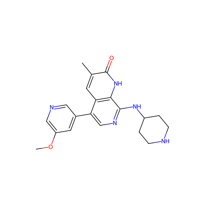 5-(5-methoxypyridin-3-yl)-3-methyl-8-[(piperidin-4-yl)amino]-1,2-dihydro-1,7-naphthyridin-2-one, 含 AAA 结构域的 ATPase 家族 2 抑制剂