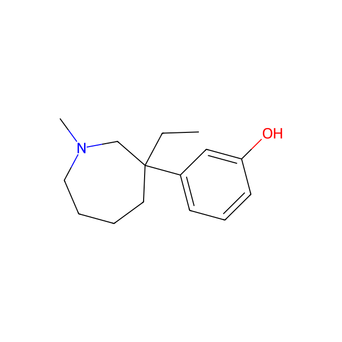 meptazinol, 缪阿片受体部分激动剂