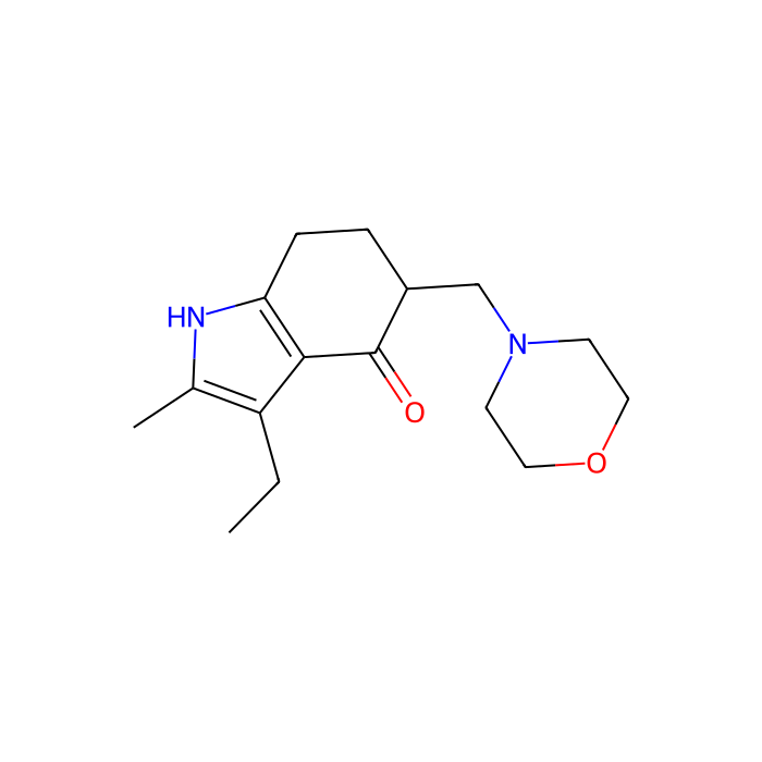 molindone, 5-HT 2A 受体拮抗剂；H 1 受体拮抗剂