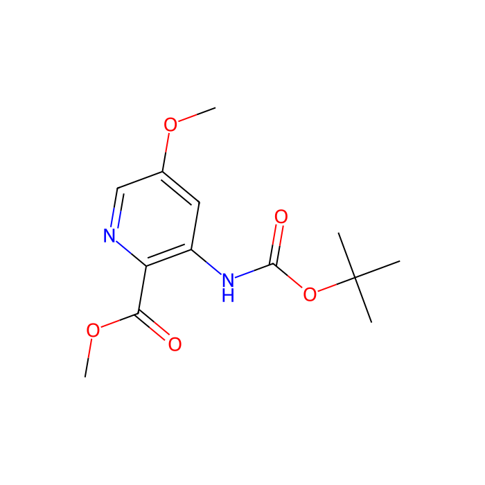 methyl 3-(tert-butoxycarbonylamino)-5-methoxy-pyridine-2-carboxylate