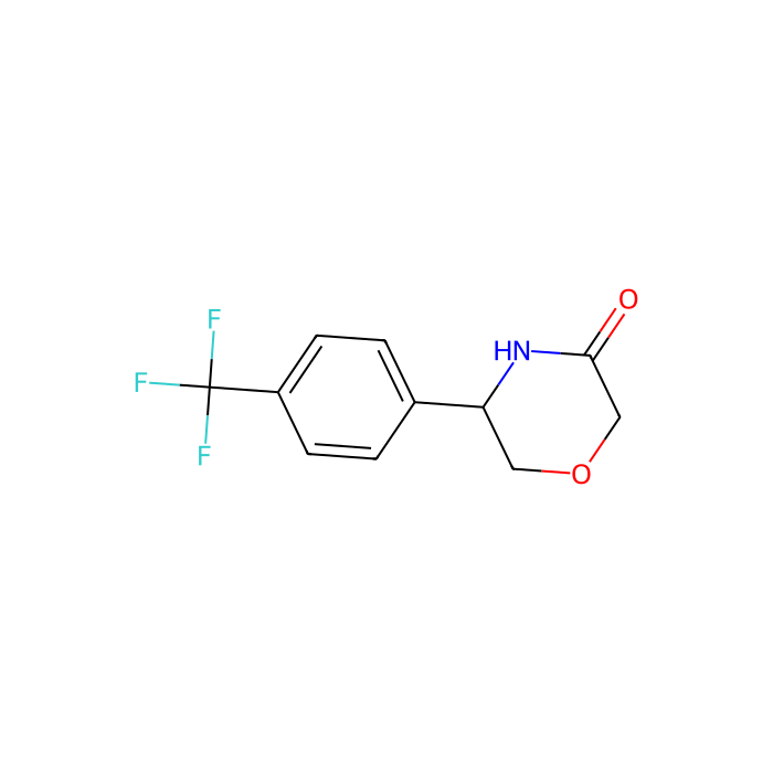 (5S)-5-[4-(trifluoromethyl)phenyl]morpholin-3-one