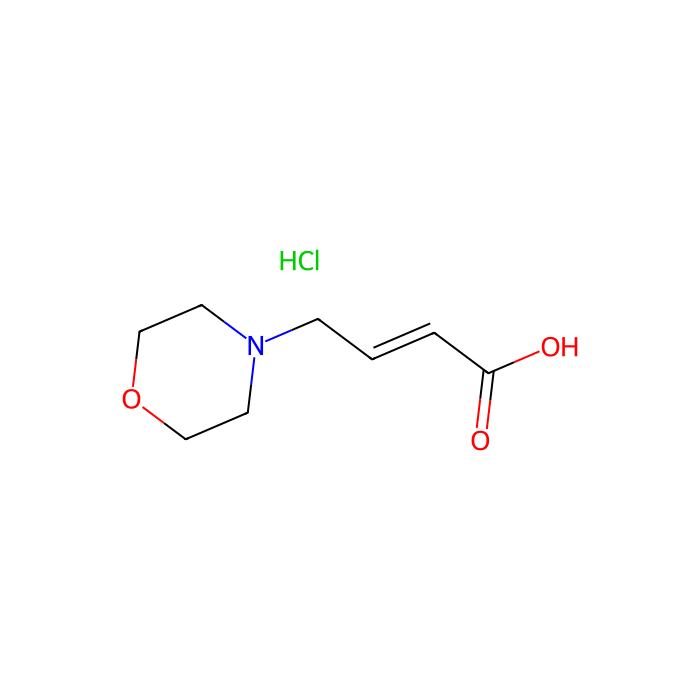 (E)-4-morpholinobut-2-enoic acid;hydrochloride