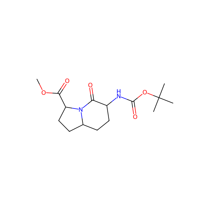 methyl (3S,6S,8aS)-6-(tert-butoxycarbonylamino)-5-oxo-2,3,6,7,8,8a-hexahydro-1H-indolizine-3-carboxylate