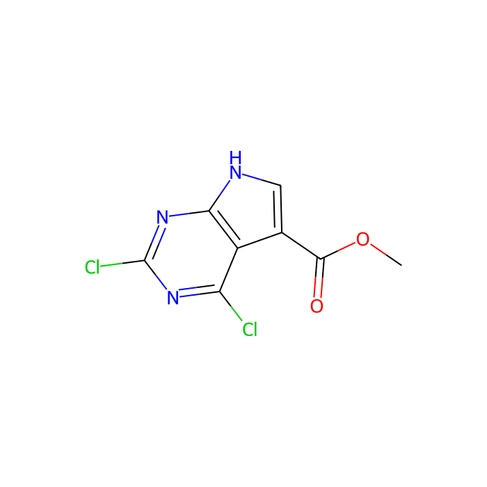 methyl 2,4-dichloro-7H-pyrrolo[2,3-d]pyrimidine-5-carboxylate