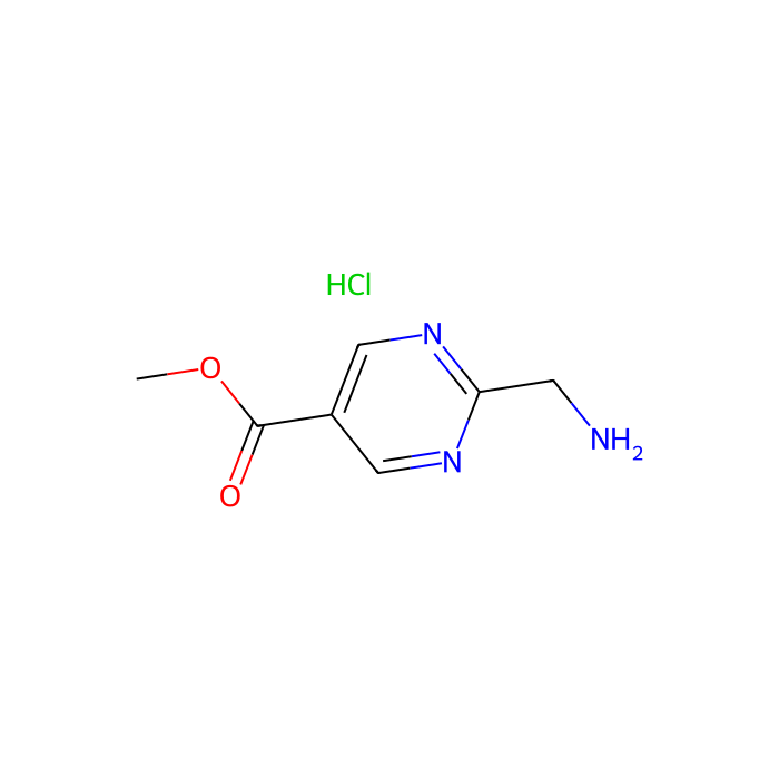 methyl 2-(aminomethyl)pyrimidine-5-carboxylate hydrochloride