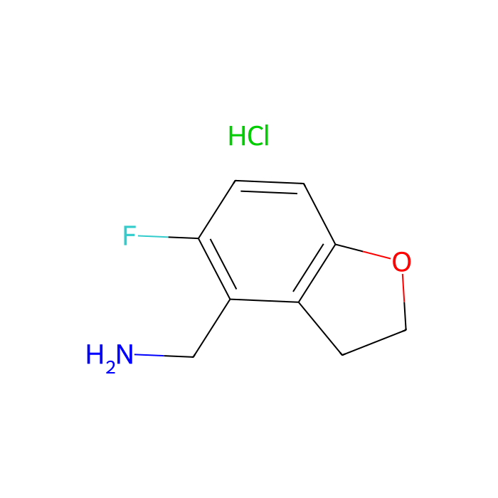 (5-fluoro-2,3-dihydrobenzofuran-4-yl)methanamine;hydrochloride