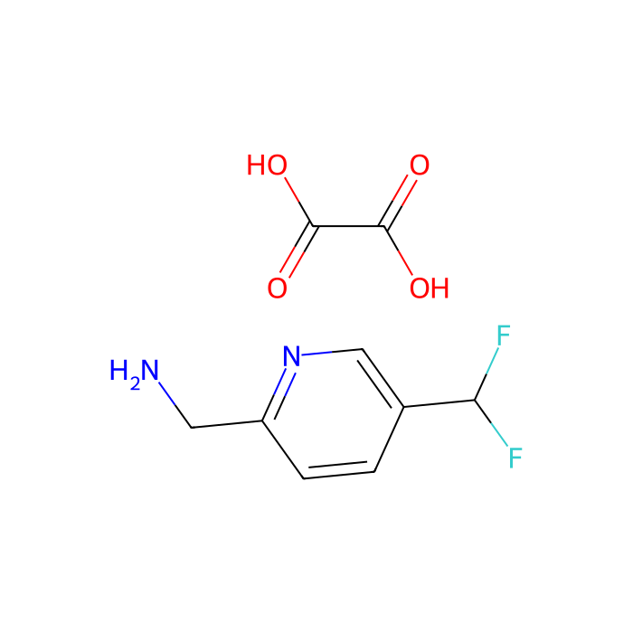 [5-(difluoromethyl)-2-pyridyl]methanamine;oxalic acid