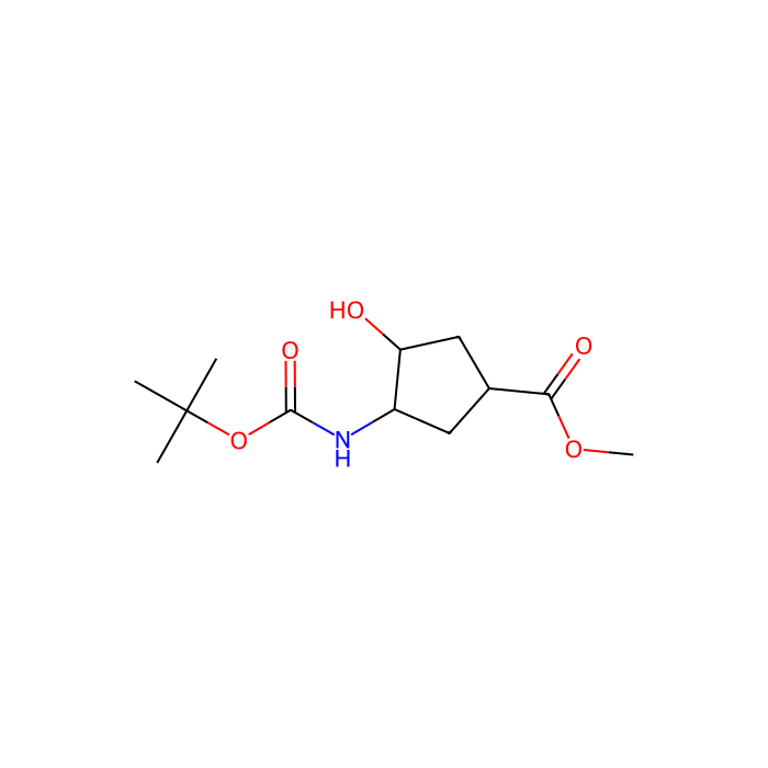 methyl (1R,3S,4S)-3-{[(tert-butoxy)carbonyl]amino}-4-hydroxycyclopentane-1-carboxylate