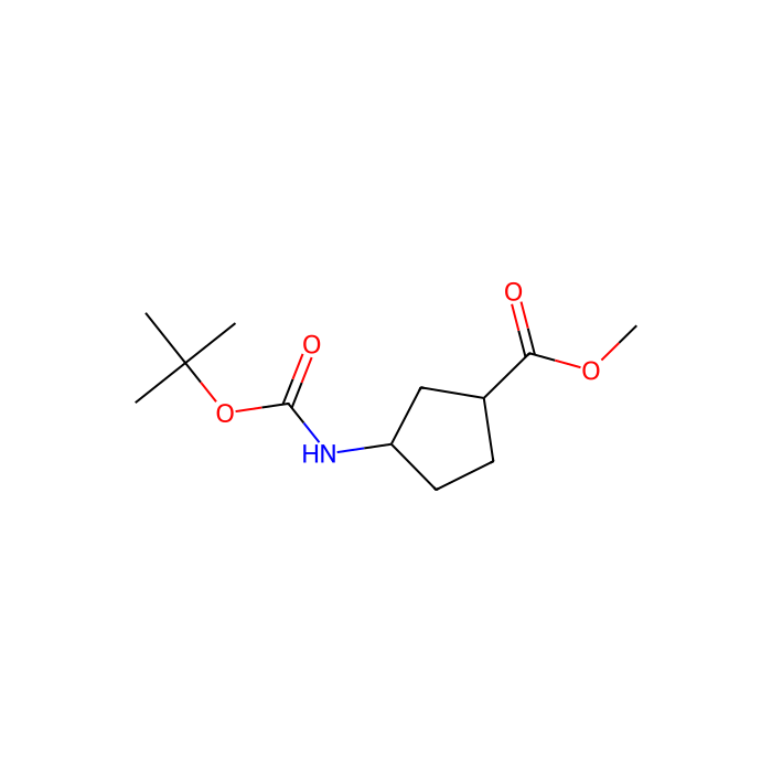 methyl trans-3-{[(tert-butoxy)carbonyl]amino}cyclopentane-1-carboxylate