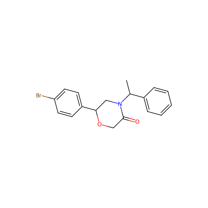 (6R)-6-(4-bromophenyl)-4-[(1S)-1-phenylethyl]morpholin-3-one
