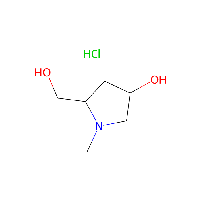 (3R,5S)-5-(hydroxymethyl)-1-methyl-pyrrolidin-3-ol;hydrochloride