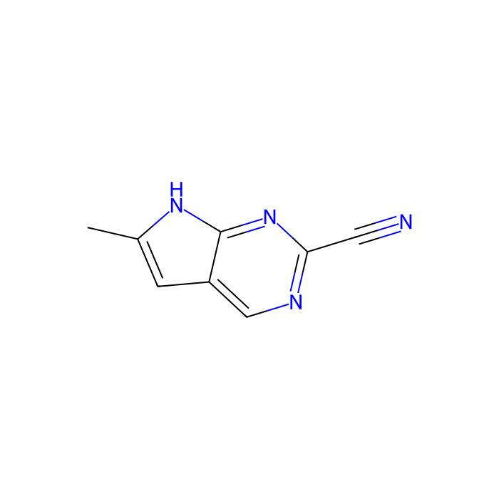 6-methyl-7H-pyrrolo[2,3-d]pyrimidine-2-carbonitrile