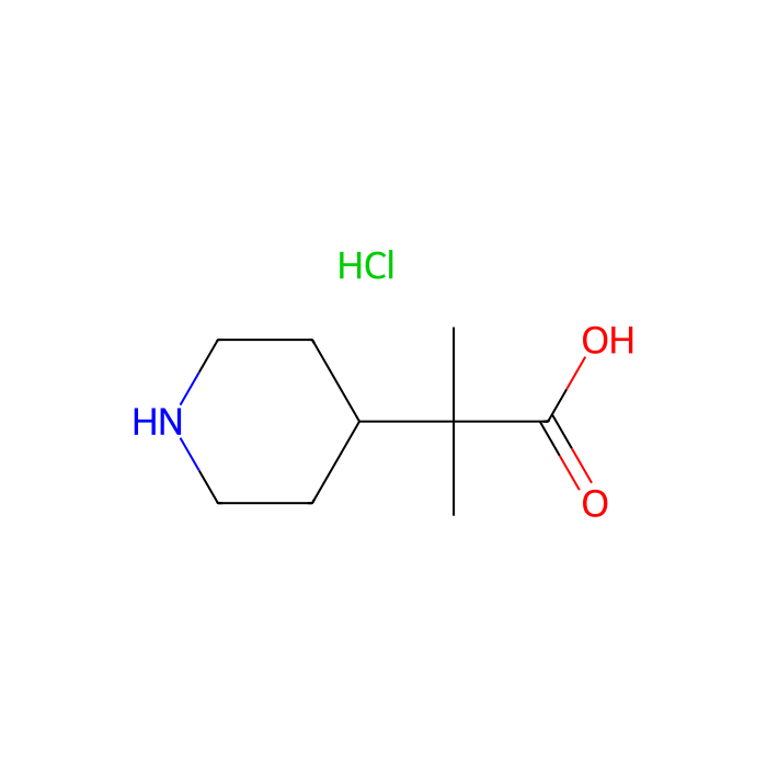 2-methyl-2-(4-piperidyl)propanoic acid;hydrochloride