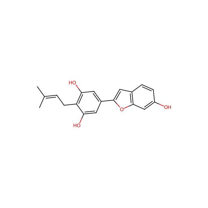 5-(6-羟基苯并呋喃-2-基)-2-(3-甲基丁-2-烯-1-基)苯-1,3-二酚