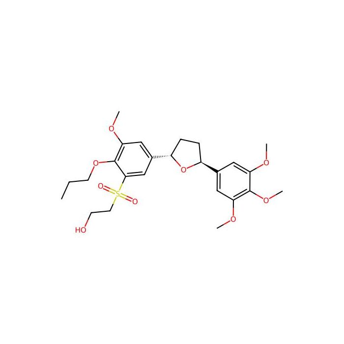 2-(3-Methoxy-4-propoxy-5-(ethanolsulphonyl)phenyl)-5-(3,4,5-trimethoxyphenyl)tetrahydrofuran