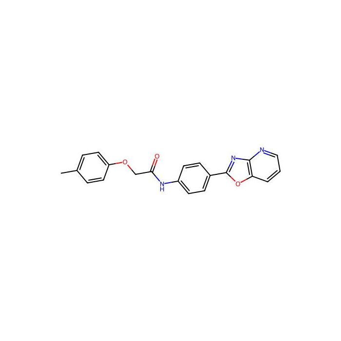 2-(4-methylphenoxy)-N-[4-(2-oxazolo[4,5-b]pyridinyl)phenyl]acetamide