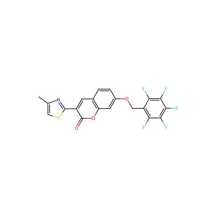 3-(4-methylthiazol-2-yl)-7-((perfluorophenyl)methoxy)-2H-chromen-2-one