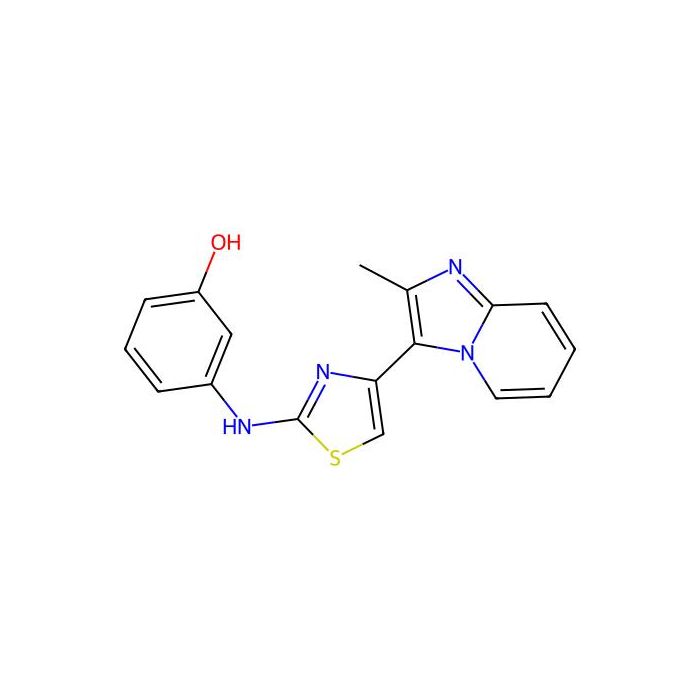 3-[[4-(2-Methylimidazo[1,2-a]pyridin-3-yl)-1,3-thiazol-2-yl]amino]phenol