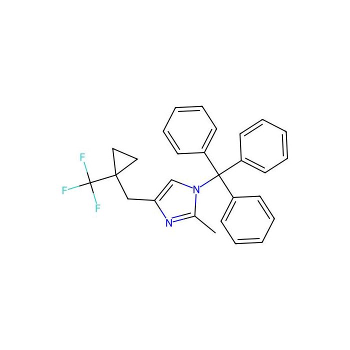 2-methyl-4-{[1-(trifluoromethyl)cyclopropyl]methyl}-1-(triphenylmethyl)-1H-imidazole