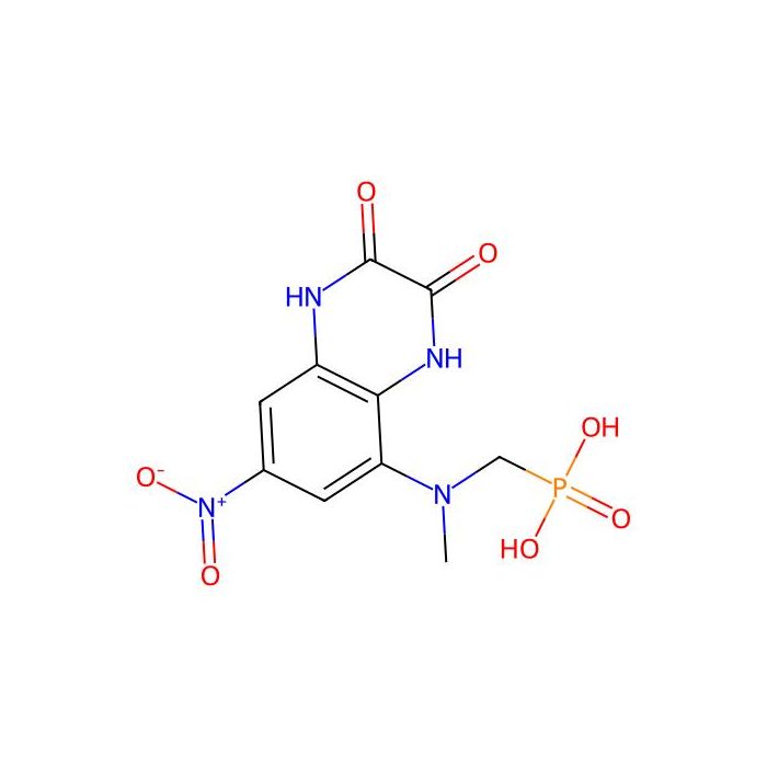 [Methyl-(7-nitro-2,3-dioxo-1,4-dihydroquinoxalin-5-yl)amino]methylphosphonic acid, 谷氨酸受体离子型 AMPA 拮抗剂