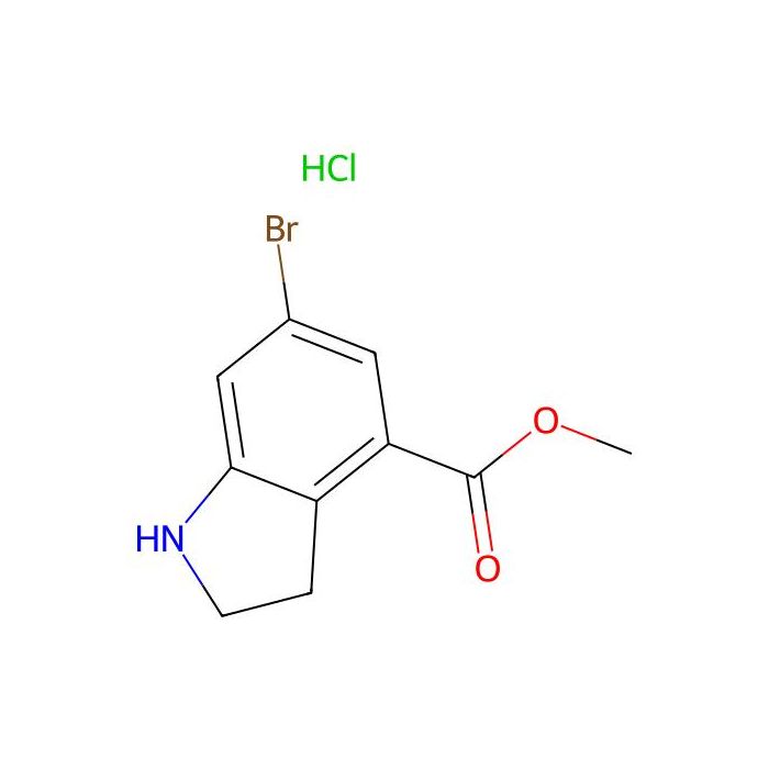 methyl 6-bromo-2,3-dihydro-1H-indole-4-carboxylate hydrochloride
