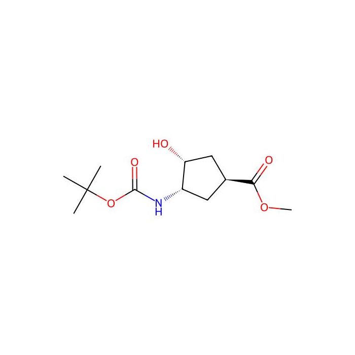 methyl (1S,3S,4R)-3-(tert-butoxycarbonylamino)-4-hydroxy-cyclopentanecarboxylate