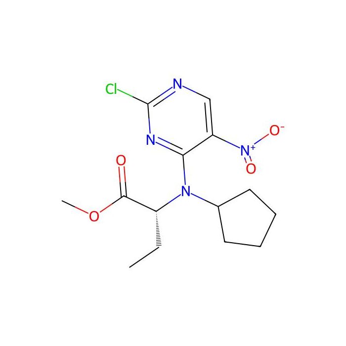 methyl (2R)-2-[(2-chloro-5-nitro-pyrimidin-4-yl)-cyclopentyl-amino]butanoate