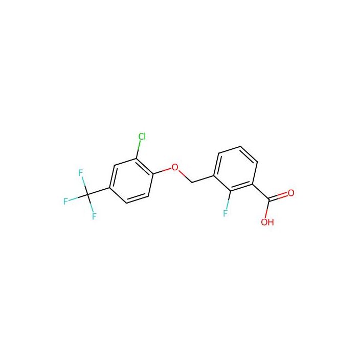 3-[[2-chloro-4-(trifluoromethyl)phenoxy]methyl]-2-fluoro-benzoic acid