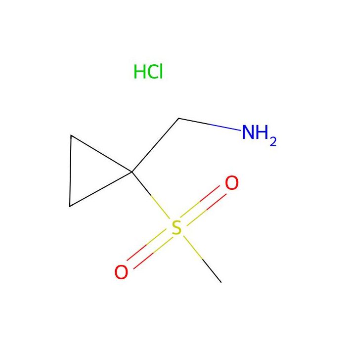 (1-methylsulfonylcyclopropyl)methanamine;hydrochloride