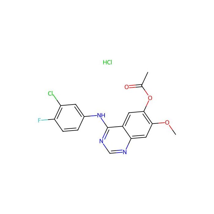 4-(3-氯-4-氟苯基氨基)-7-甲氧基喹唑啉-6-基乙酸酯盐酸盐