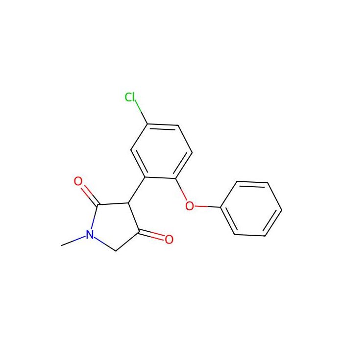 3-(5-氯-2-苯氧基苯基)-1-甲基-2，4-吡咯烷二酮