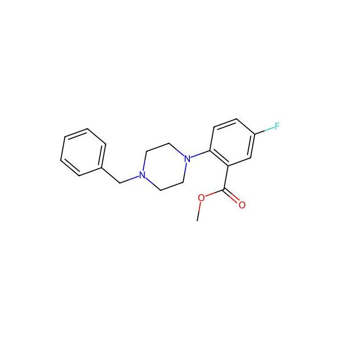 2-(4-苄基哌嗪-1-基)-5-氟苯甲酸甲酯