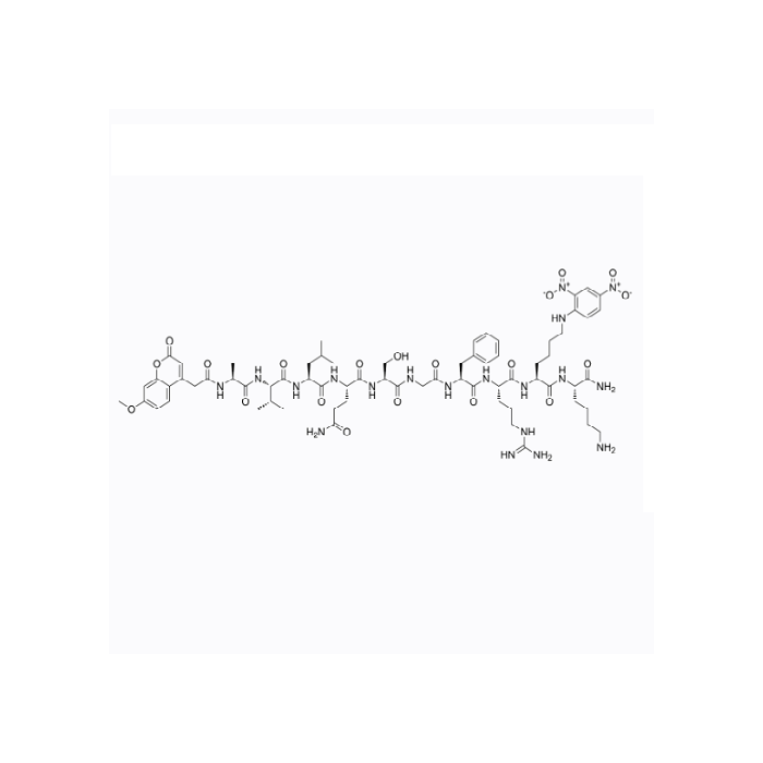 MCA-AVLQSGFR-Lys(Dnp)-Lys-NH2 (冠状病毒主蛋白酶荧光底物), TFA 盐