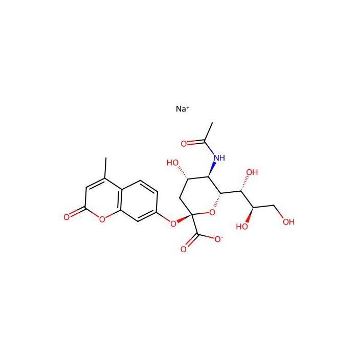 2'-（4-甲基伞形酮）-α;-（4-甲基伞形酮）-α- D - N -乙酰神经氨酸 钠盐 水合物