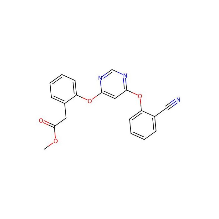 Methyl 2-(2-((6-(2-cyanophenoxy)pyrimidin-4-yl)oxy)phenyl)acetate