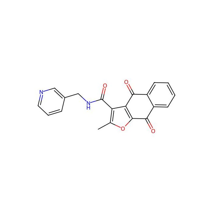 2-methyl-4,9-dioxo-N-(pyridin-3-ylmethyl)-4,9-dihydronaphtho[2,3-b]furan-3-carboxamide