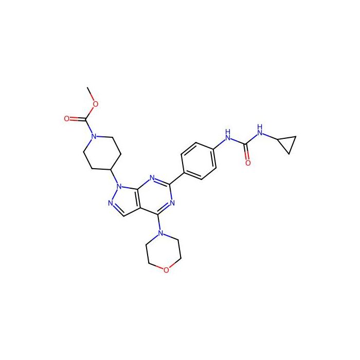 Methyl 4-[6-[4-(cyclopropylcarbamoylamino)phenyl]-4-morpholin-4-ylpyrazolo[3,4-d]pyrimidin-1-yl]piperidine-1-carboxylate