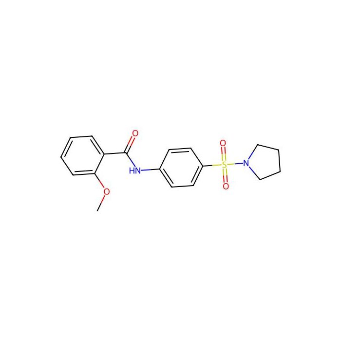 2-methoxy-N-[4-(1-pyrrolidinylsulfonyl)phenyl]benzamide