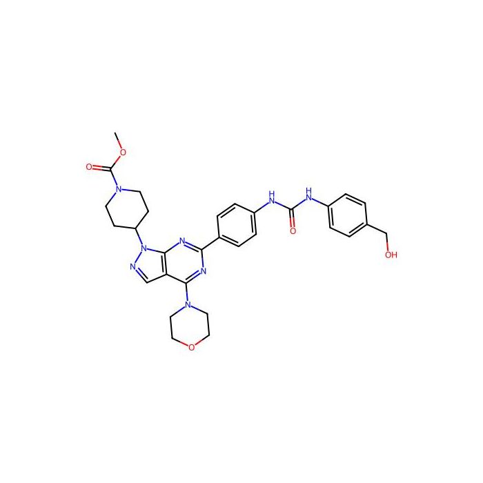 Methyl 4-[6-[4-[[4-(hydroxymethyl)phenyl]carbamoylamino]phenyl]-4-morpholin-4-ylpyrazolo[3,4-d]pyrimidin-1-yl]piperidine-1-carboxylate