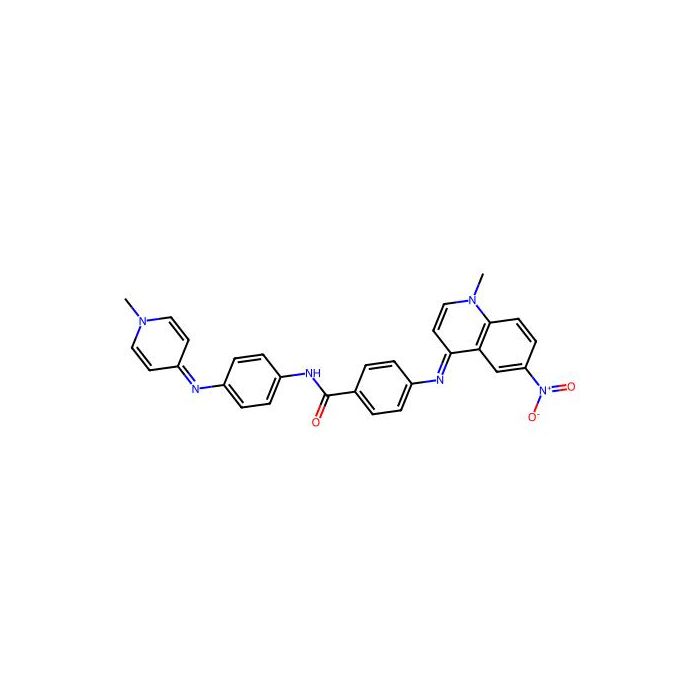 4-[(1-methyl-6-nitroquinolin-4-ylidene)amino]-N-[4-[(1-methylpyridin-4-ylidene)amino]phenyl]benzamide