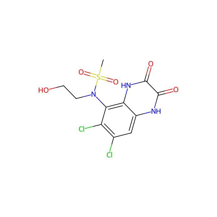 N-(6,7-dichloro-2,3-dioxo-1,4-dihydroquinoxalin-5-yl)-N-(2-hydroxyethyl)methanesulfonamide