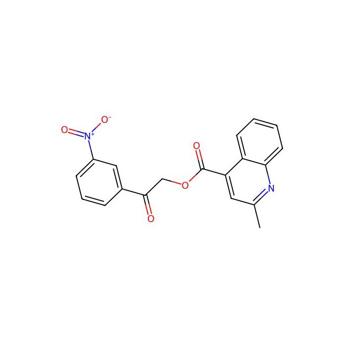 2-(3-Nitrophenyl)-2-oxoethyl 2-methylquinoline-4-carboxylate