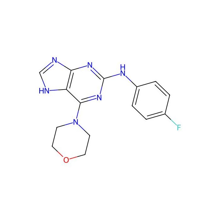 N-(4-fluorophenyl)-6-morpholino-9H-purin-2-amine