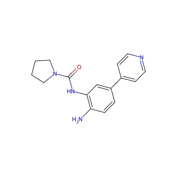 N-[2-amino-5-(4-pyridinyl)phenyl]-1-pyrrolidinecarboxamide