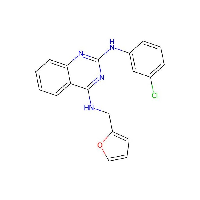 2-N-(3-chlorophenyl)-4-N-(furan-2-ylmethyl)quinazoline-2,4-diamine