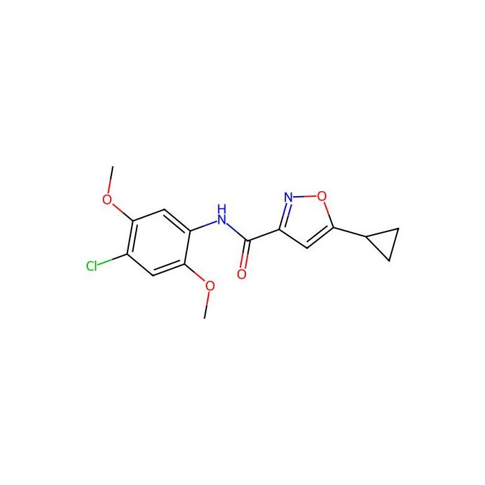N-(4-chloro-2,5-dimethoxyphenyl)-5-cyclopropyl-3-isoxazolecarboxamide