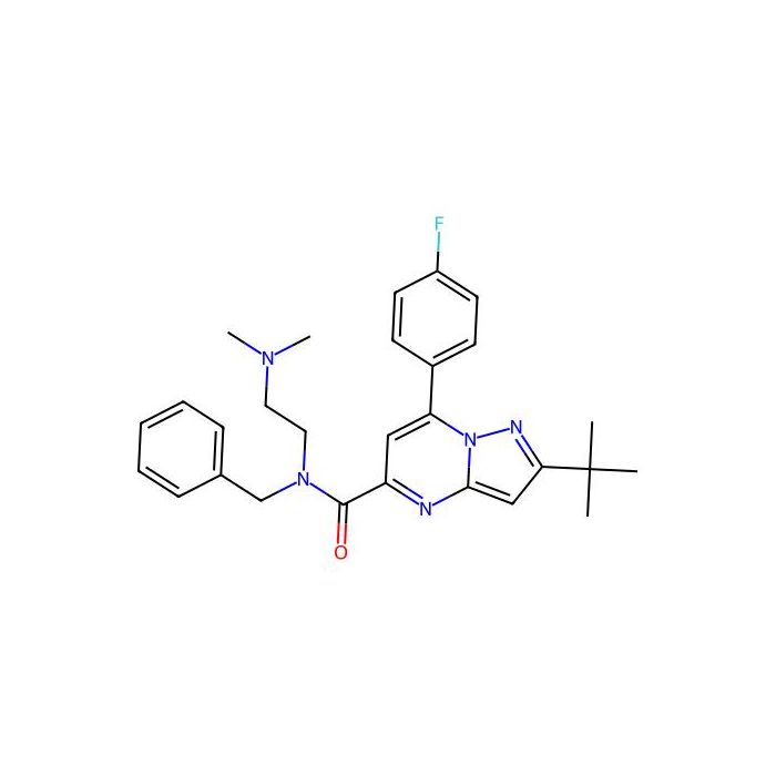 N-[2-(Dimethylamino)ethyl]-2-(1,1-dimethylethyl)-7-(4-fluorophenyl)-N-(phenylmethyl)-pyrazolo[1,5-a]pyrimidine-5-carboxamide