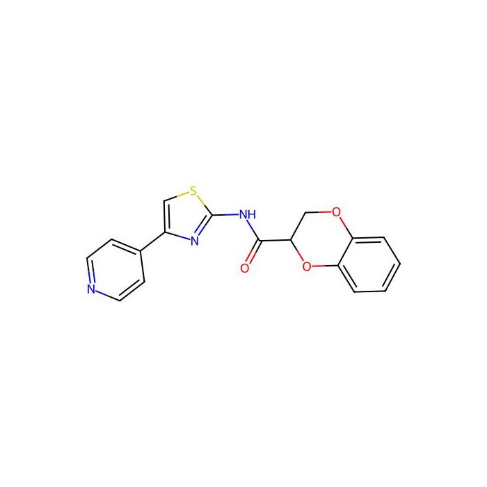 N-(4-pyridin-4-yl-1,3-thiazol-2-yl)-2,3-dihydro-1,4-benzodioxine-3-carboxamide