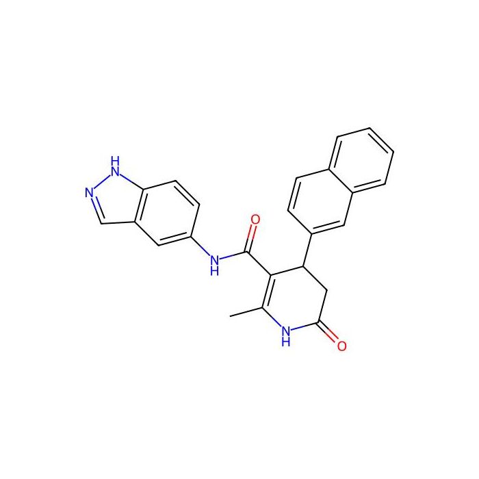 N-(1H-indazol-5-yl)-2-methyl-4-(naphthalen-2-yl)-6-oxo-1,4,5,6-tetrahydropyridine-3-carboxamide
